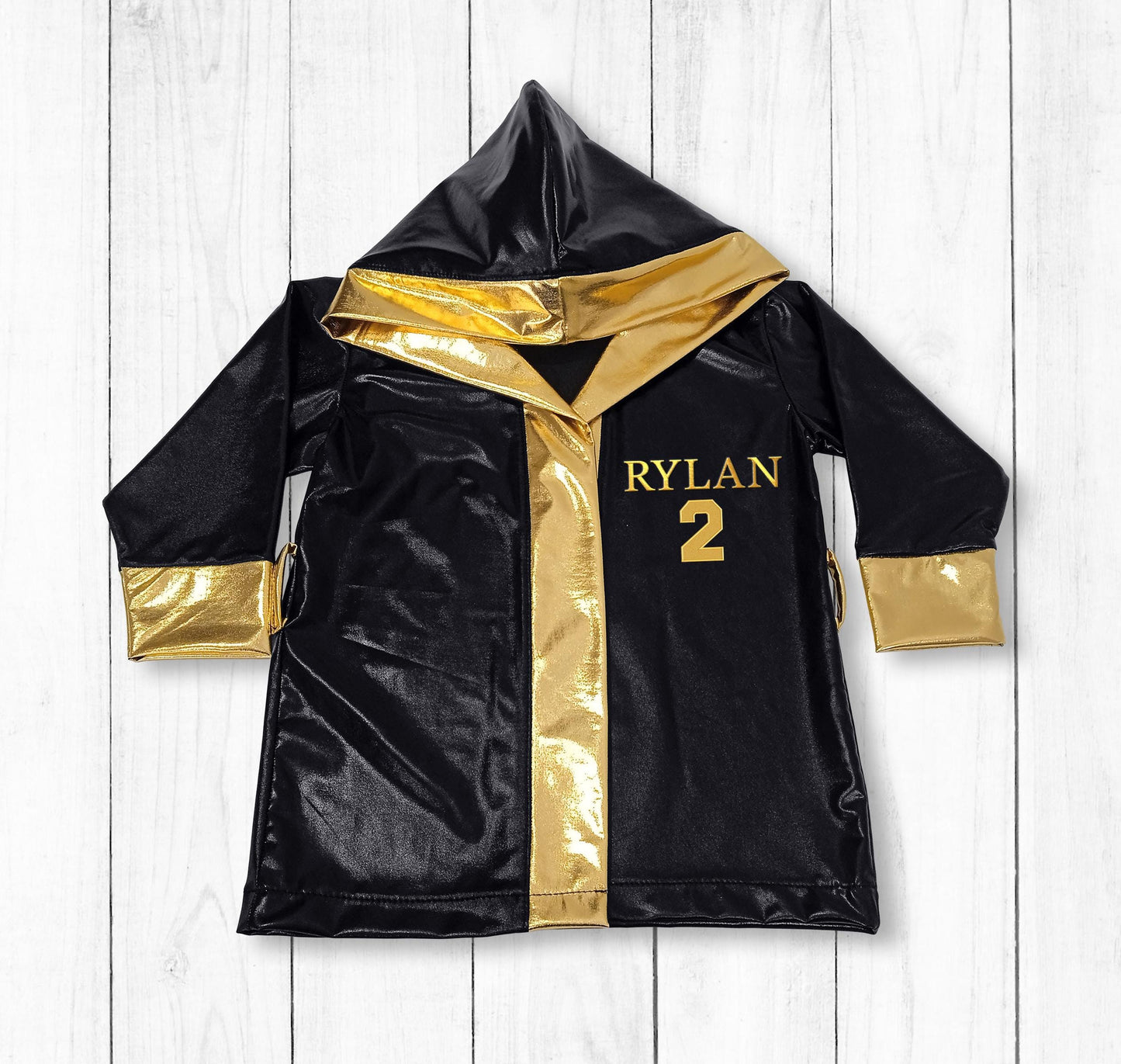 Personalized Baby Boxing Robe — set contents