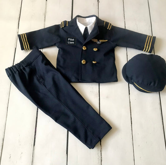 Kids Captain Pilot Uniform