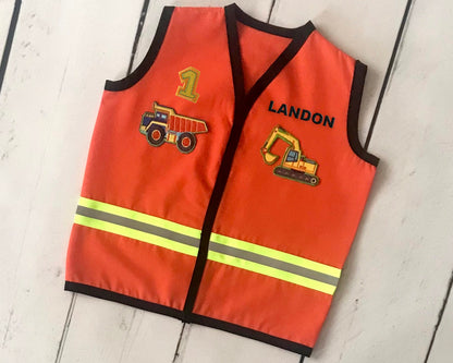 Custom Construction Safety Vest for Kids — detail