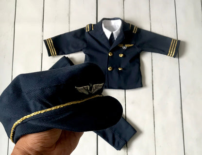 Kids Captain Pilot Uniform — fabric detail