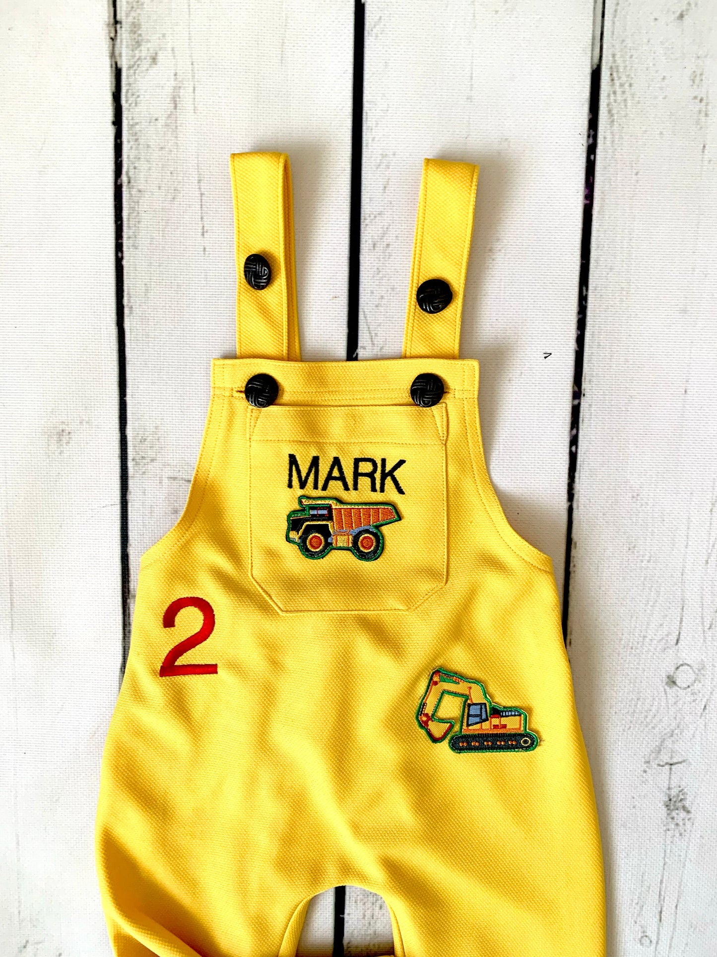 Kids Construction Worker Costume — fabric detail