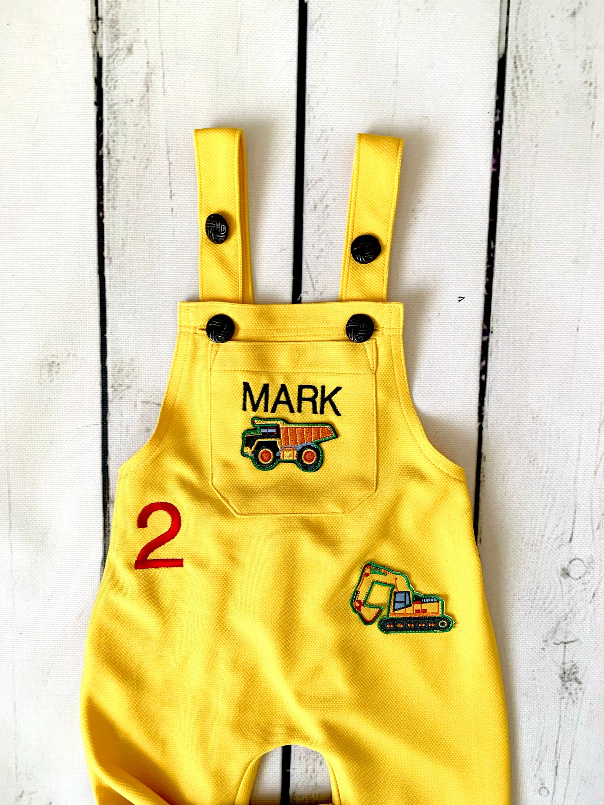 Kids Construction Worker Costume — fabric detail