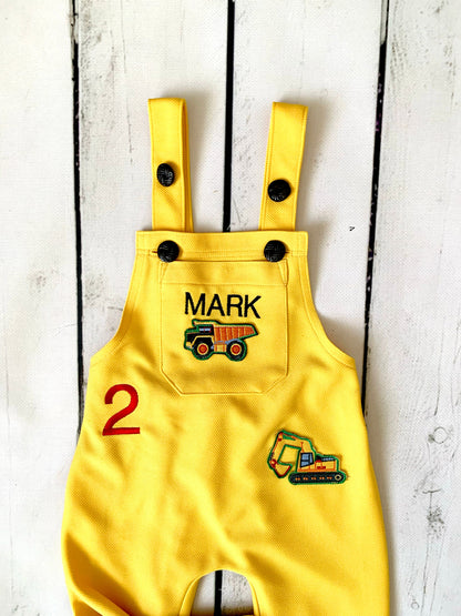 Kids Construction Worker Costume — fabric detail