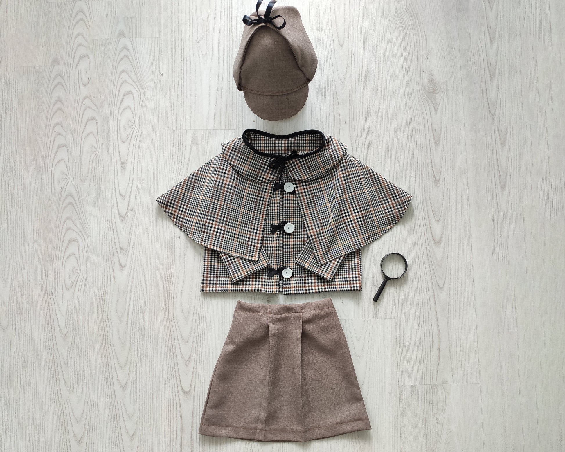 Kids Detective Costume — patch options