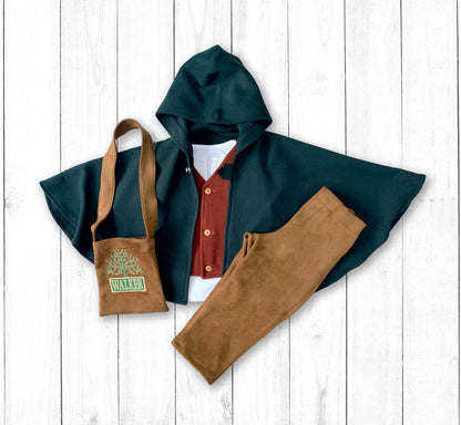 Kids Hooded Cloak Cape — front view