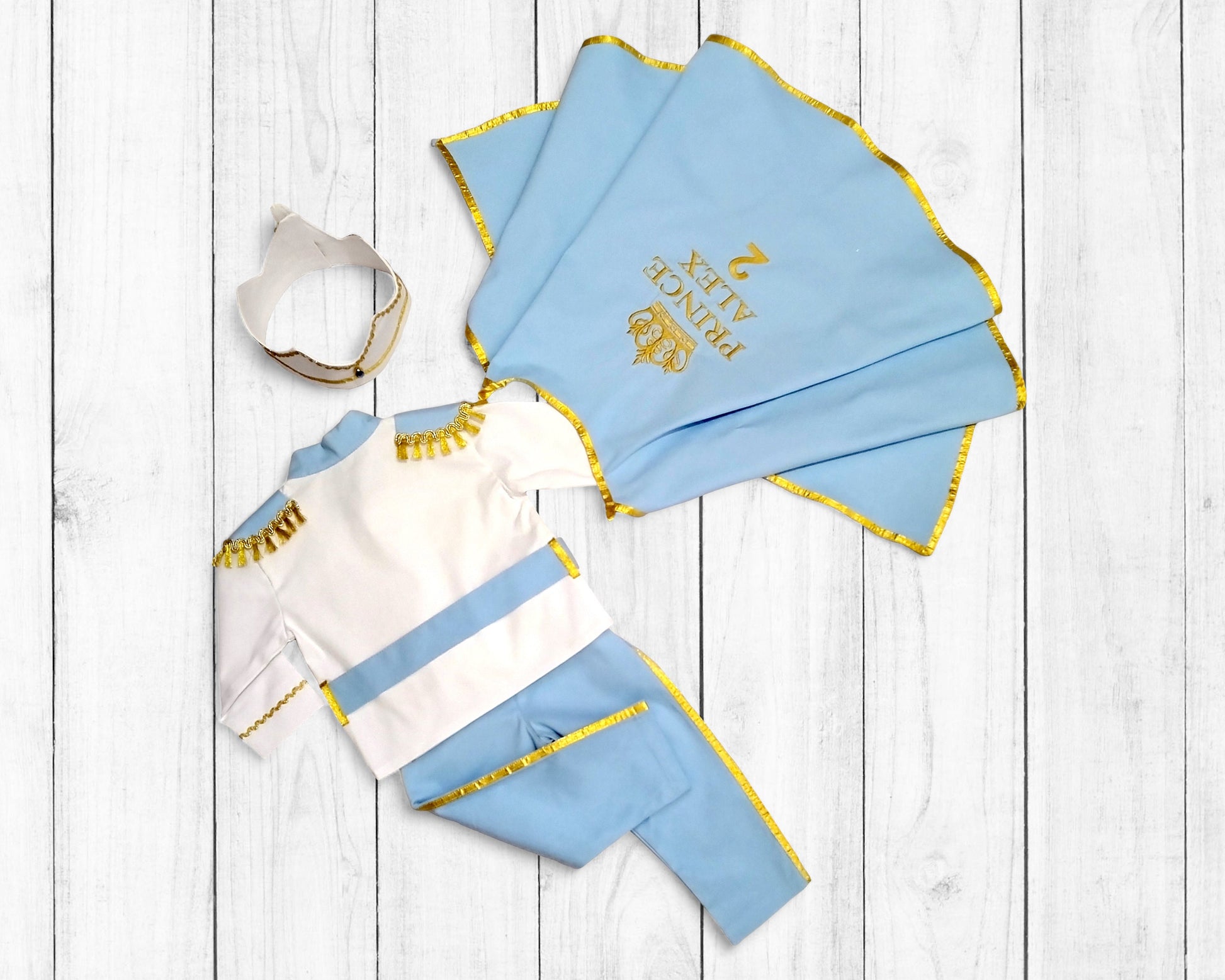 Prince Charming Costume for Baby and Toddler — size chart