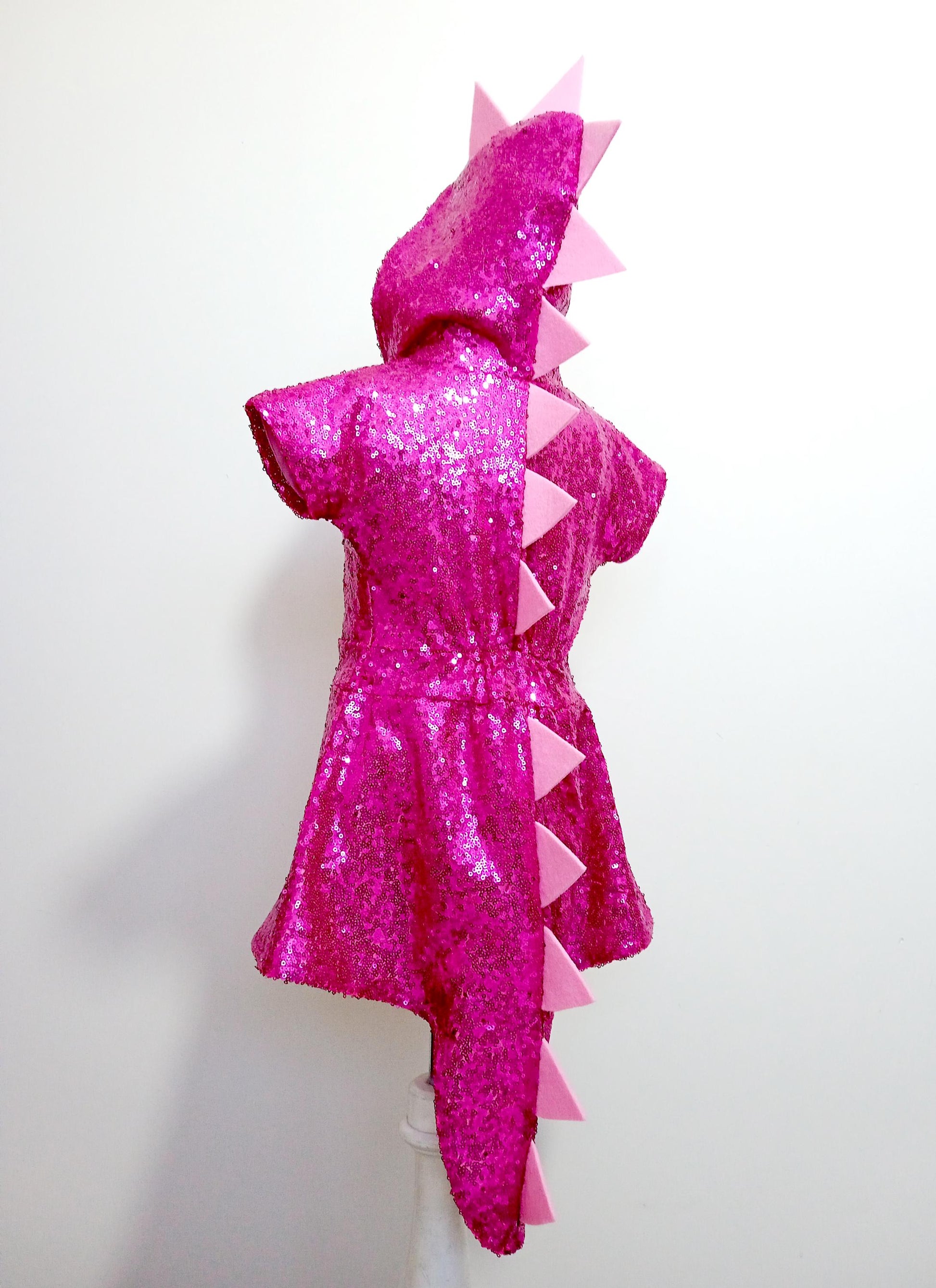 Pink Dinosaur Dragon Costume Dress — color options
