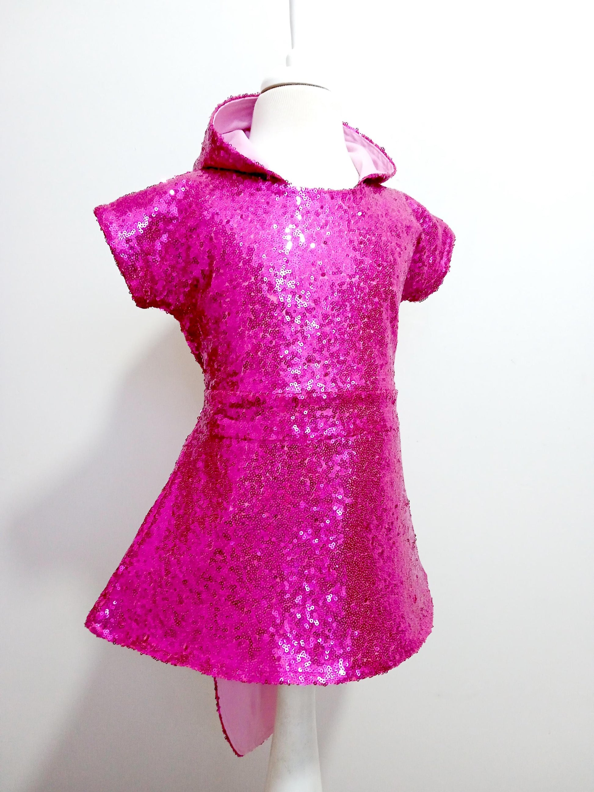 Pink Dinosaur Dragon Costume Dress — detail