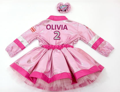 Space Tutu Dress for Girls — back view