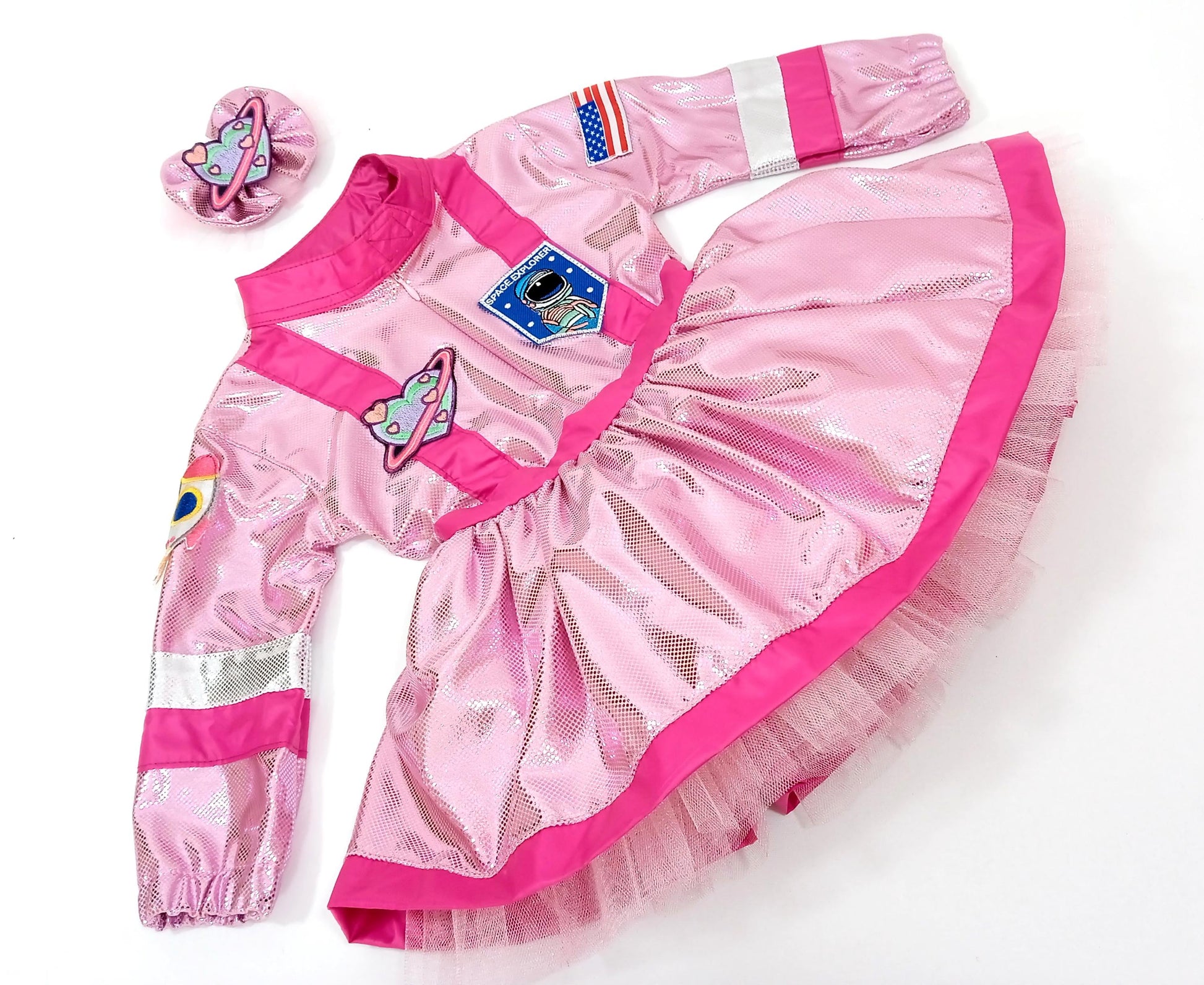Space Tutu Dress for Girls — patch options