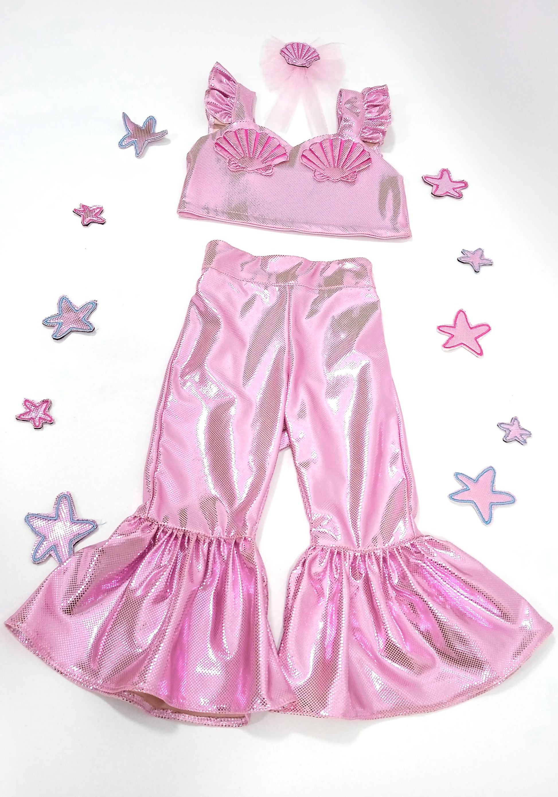 Personalized Mermaid Costume for Girls — back view