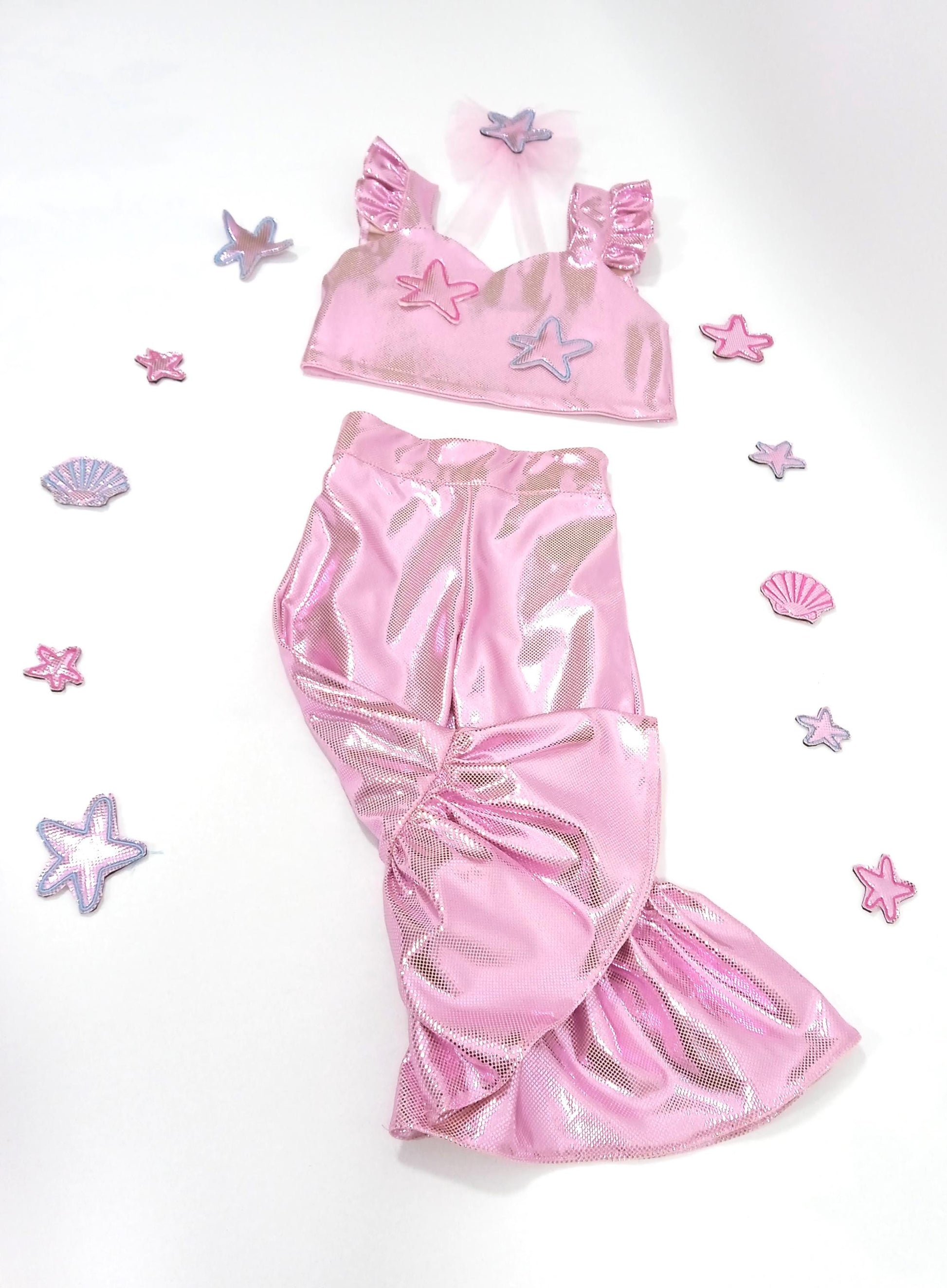 Personalized Mermaid Costume for Girls — patch options