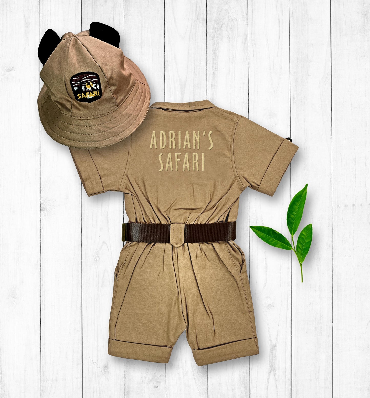 Personalized Safari Costume for Kids — fabric detail
