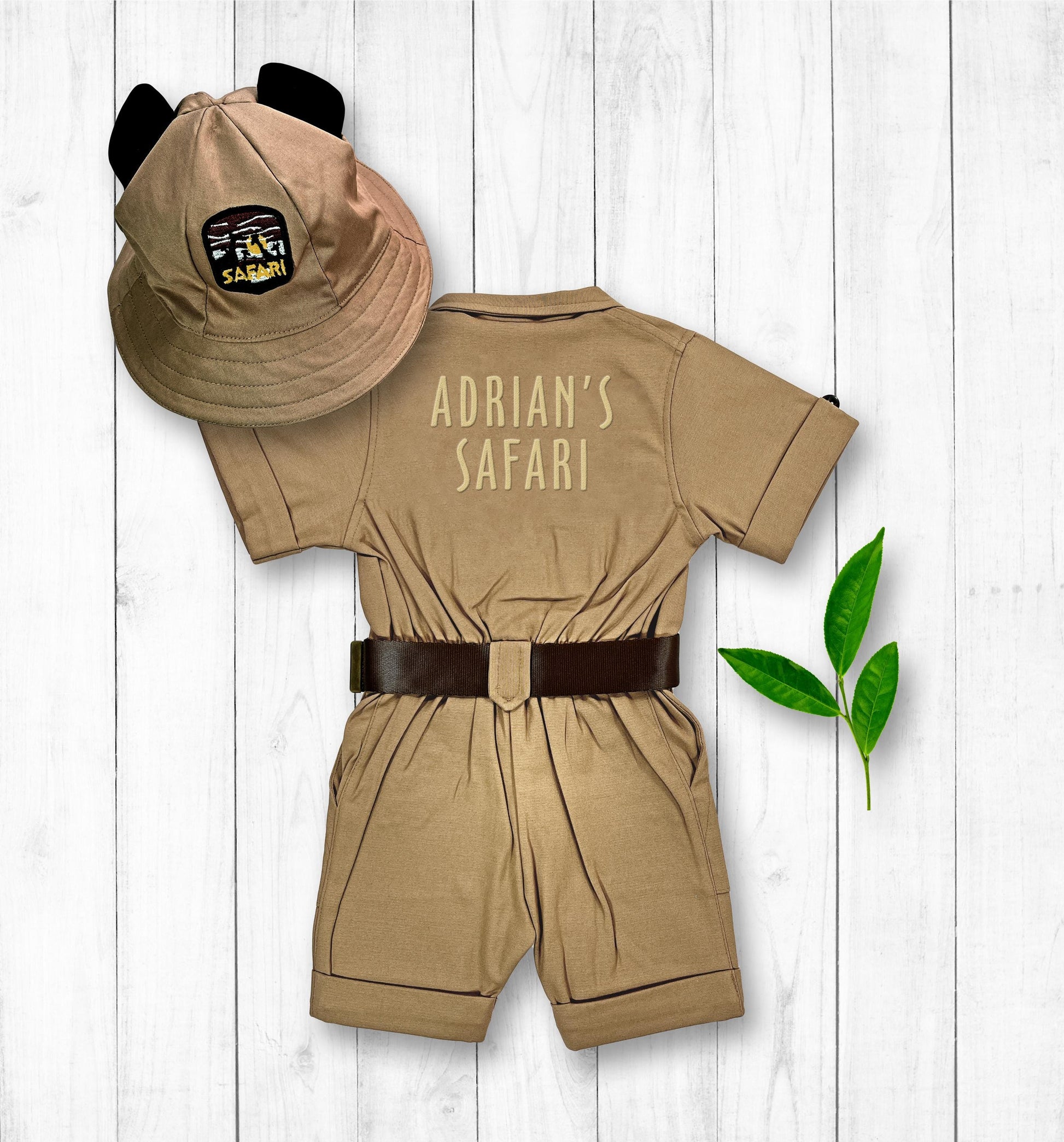 Personalized Safari Costume for Kids — fabric detail