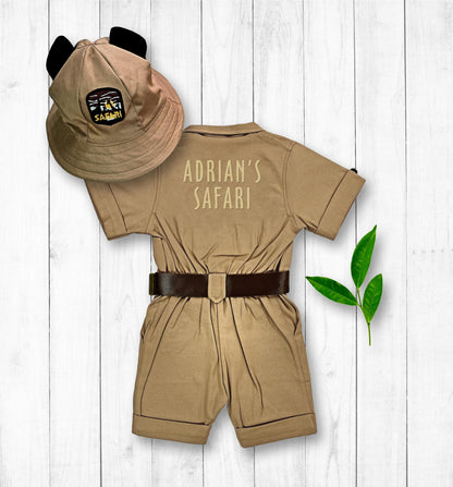 Personalized Safari Costume for Kids — fabric detail