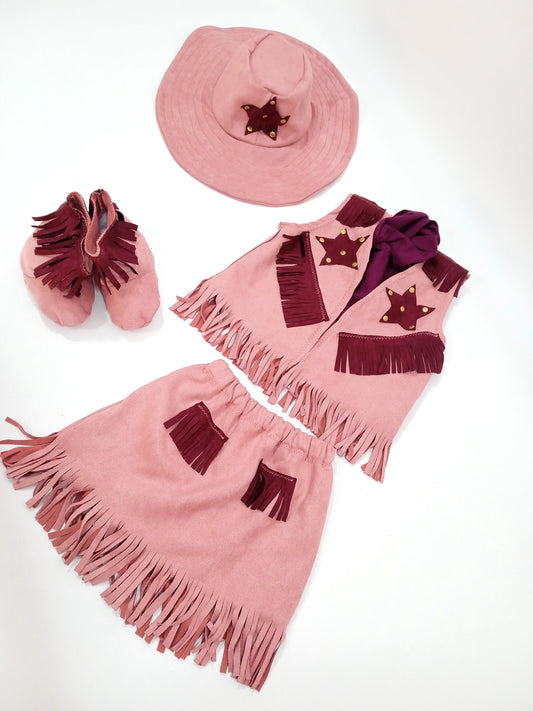 Pink Cowgirl Costume for Girls