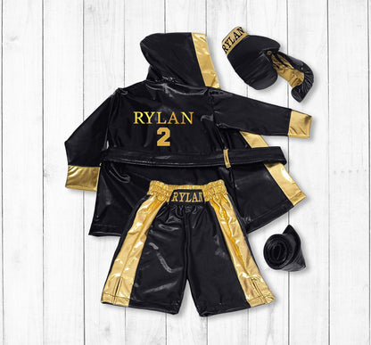 Personalized Baby Boxing Robe — detail