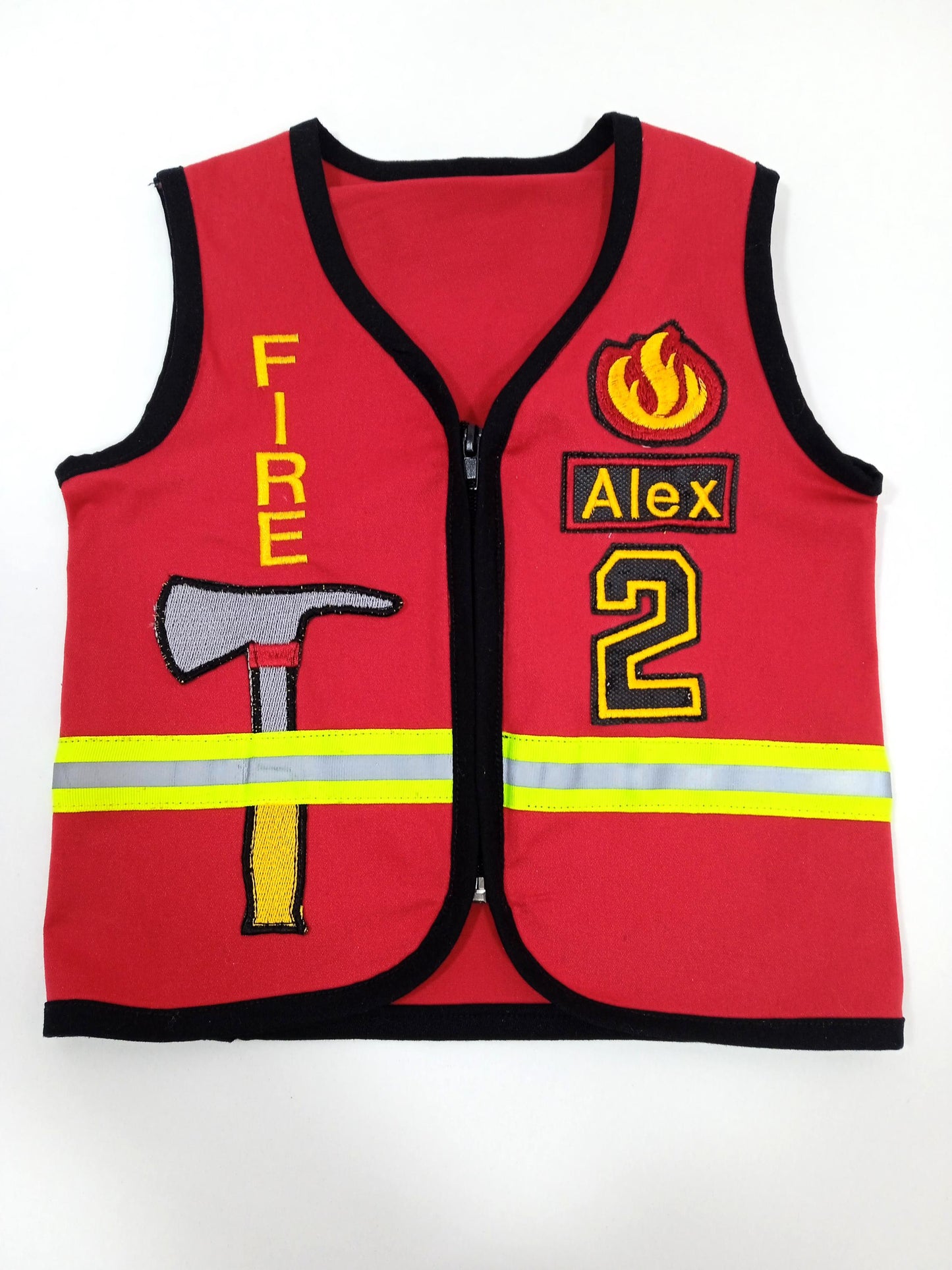 Kids Firefighter Costume — back view