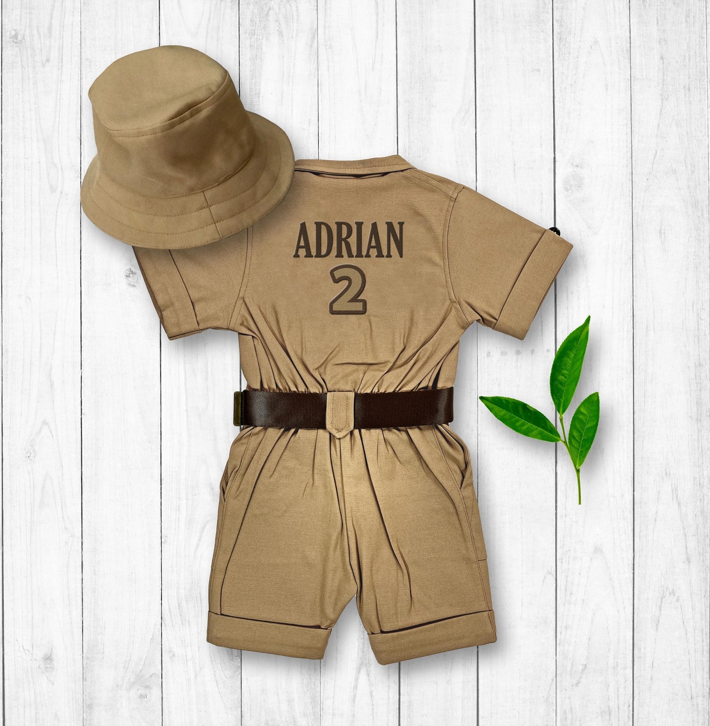 Personalized Dinosaur Explorer Costume Kids — patch options
