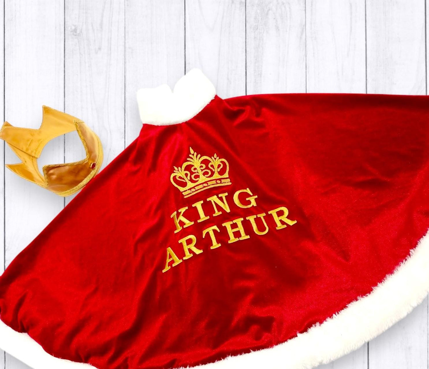 Royal King Cape and Crown Set for Kids — front view