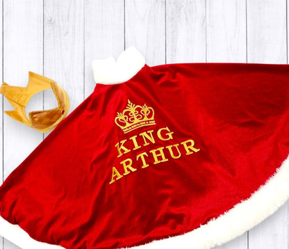 Royal King Cape and Crown Set for Kids — front view