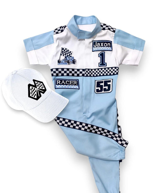 Personalized Race Car Driver Costume for Kids