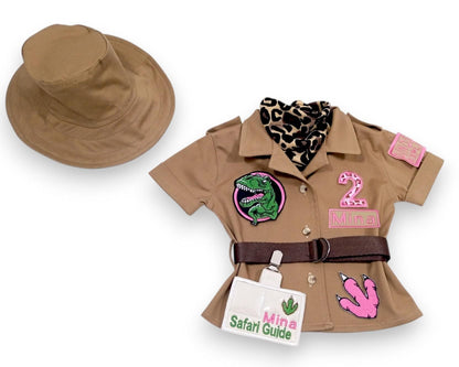 Girls Dinosaur Explorer Outfit — back view