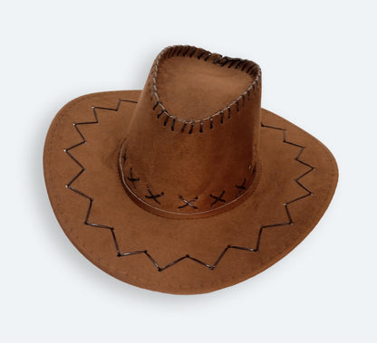 Toddler cowboy costume with cow print fringed vest, chaps pants and red bandana — photo 8