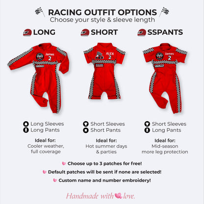 Personalized Adult Race Car Driver Costume