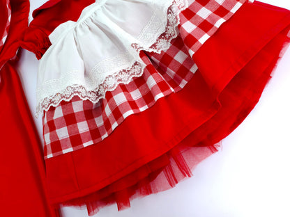 Red Riding Hood Costume for Girls — front view