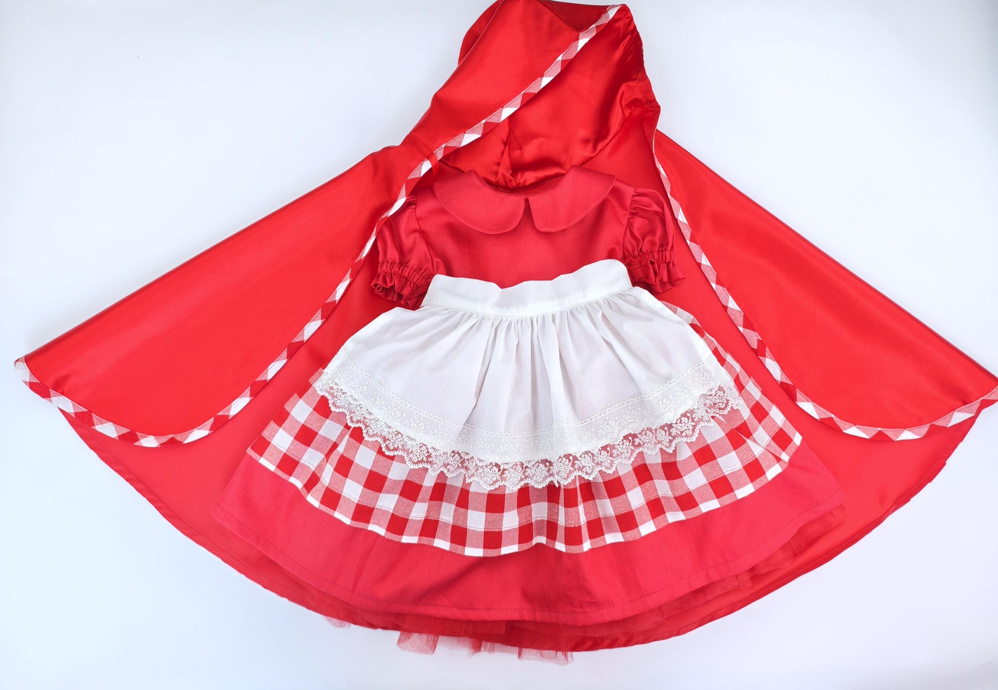 Red Riding Hood Costume for Girls — patch options