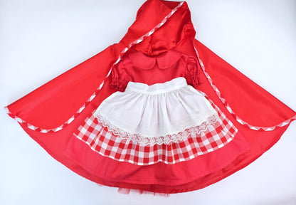 Red Riding Hood Costume for Girls — patch options