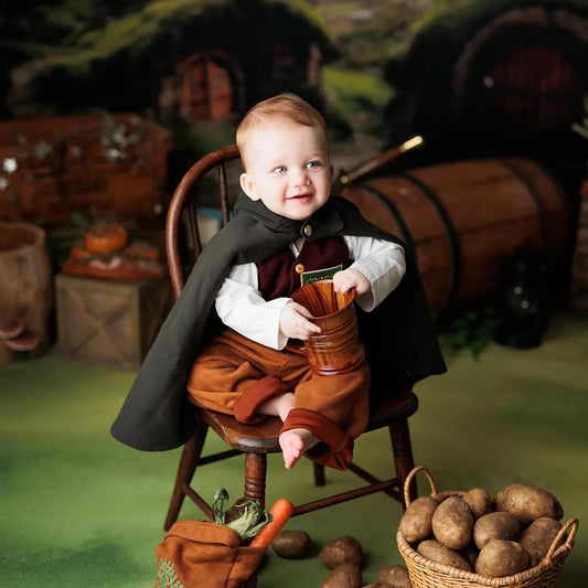 Kids Hooded Cloak Cape