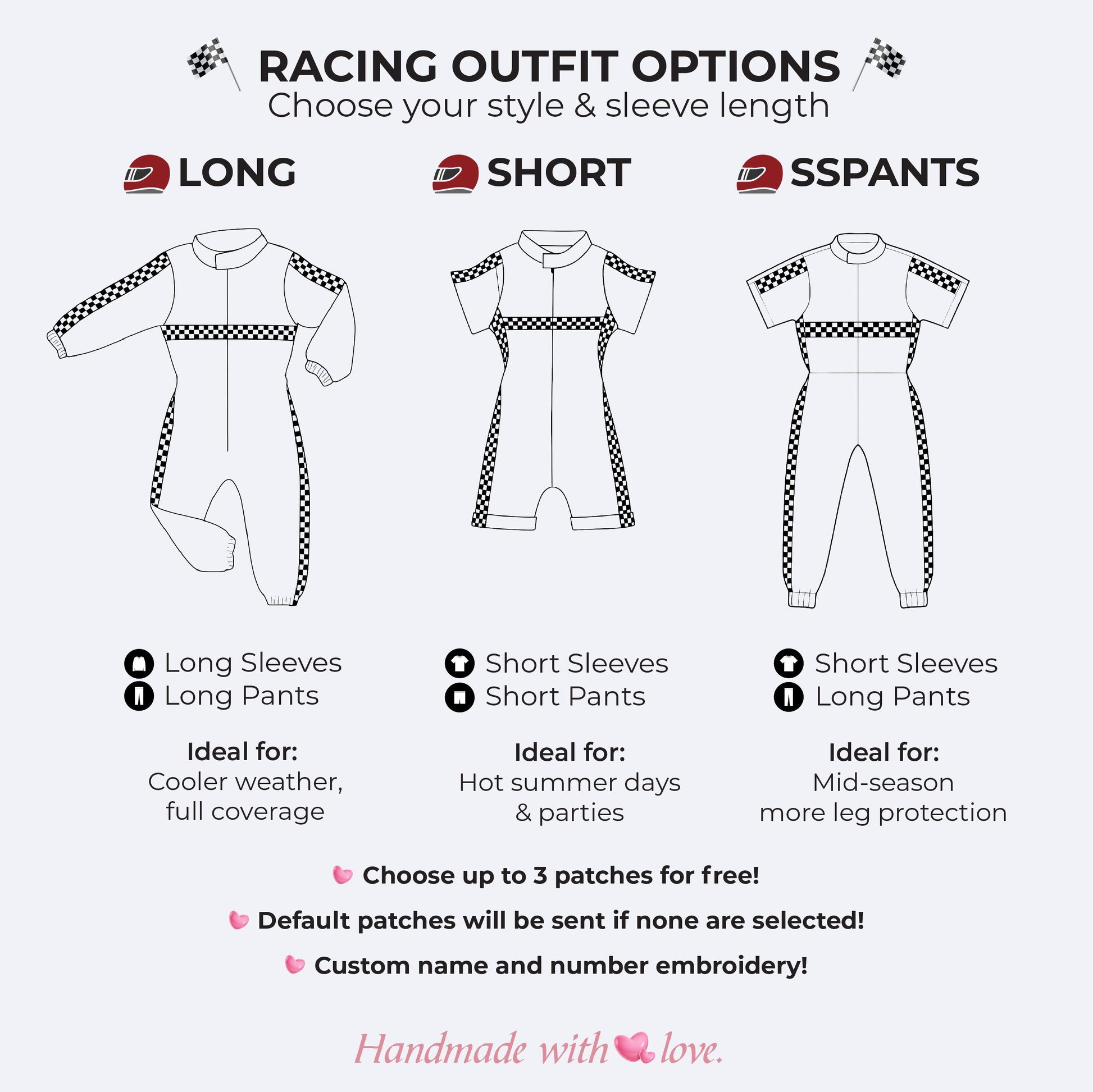 Personalized Pink Race Car Costume for Girls
