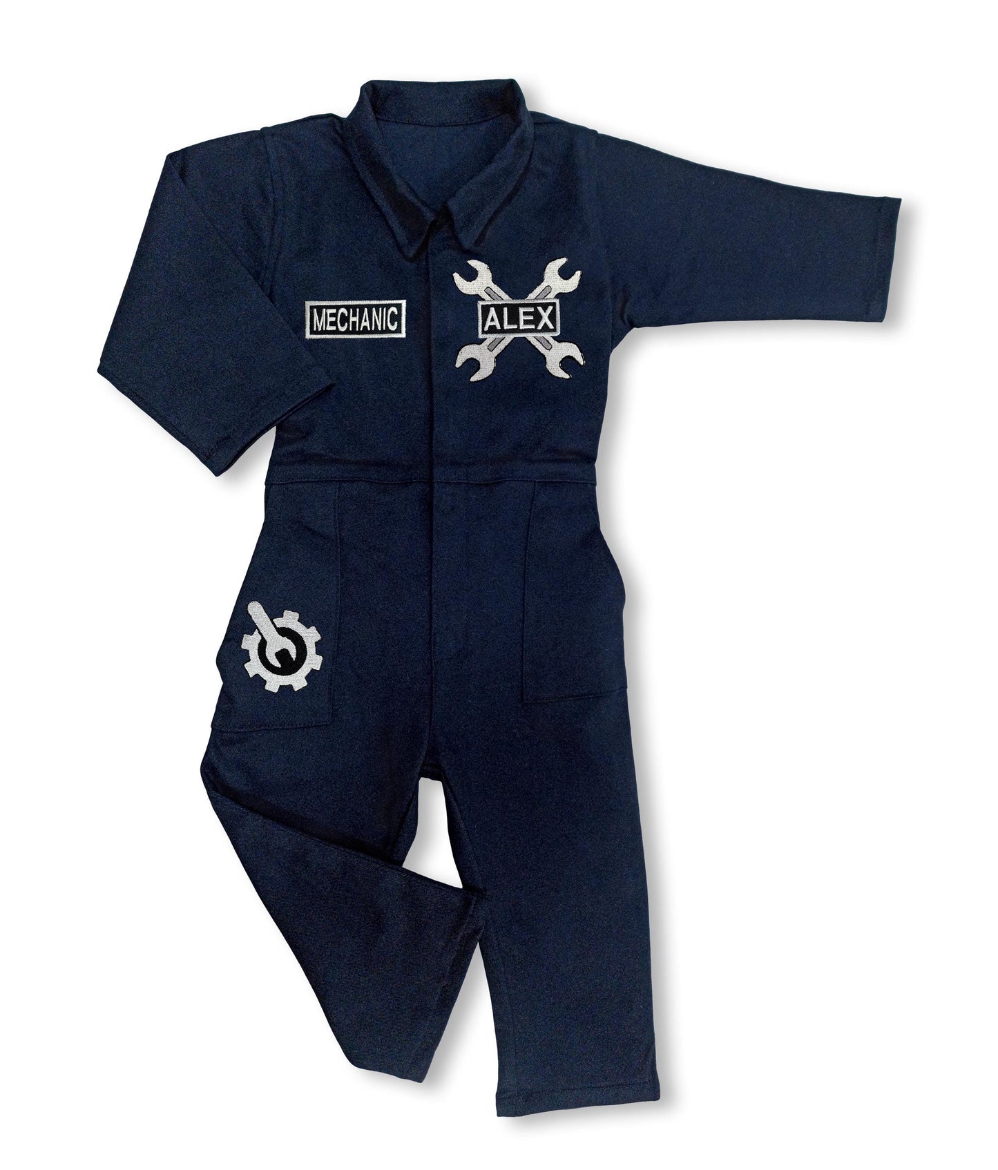 Personalized Mechanic Overalls for Kids — size chart