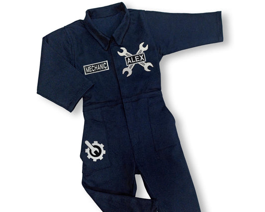 Personalized Mechanic Overalls for Kids