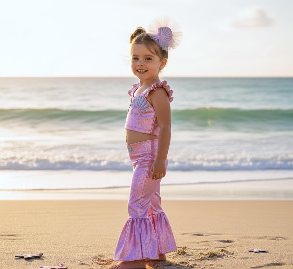 Personalized Mermaid Costume for Girls — front view