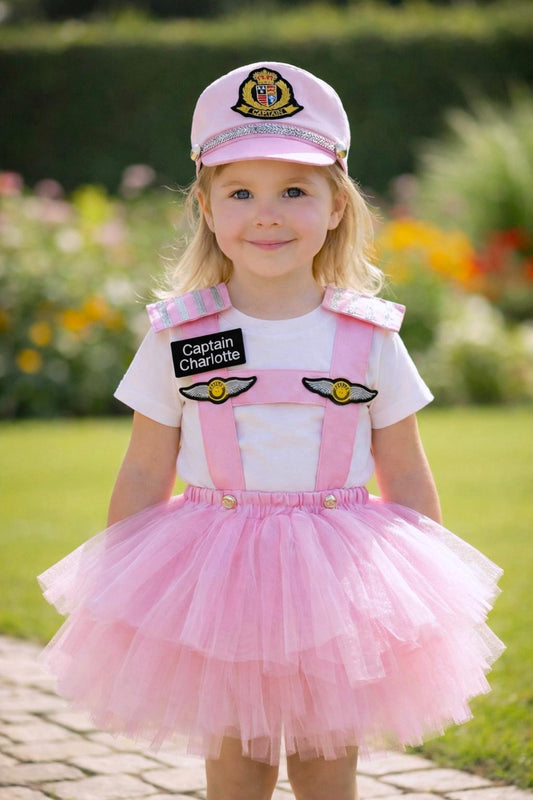 Pink Pilot Costume for Girls
