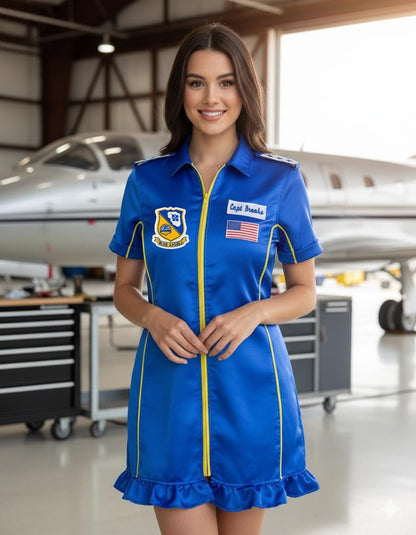Navy Blue Pilot Dress for Women