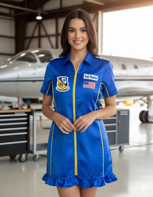 Navy Blue Pilot Dress for Women