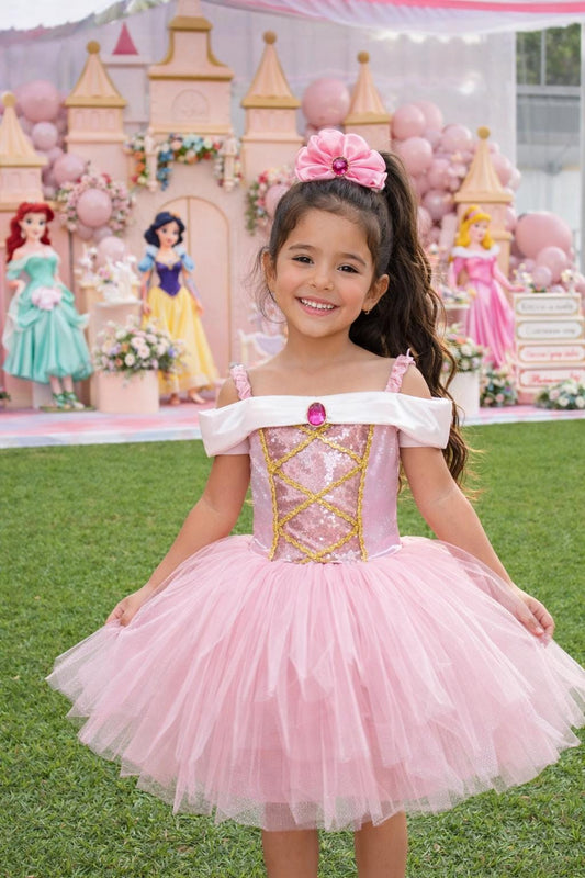 Pink Princess Tutu Dress for Girls
