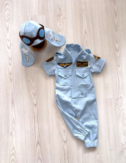 Personalized Air Force Pilot Costume Kids — size chart