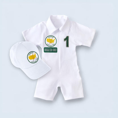 Matching Family Golf Caddie Jumpsuit Set — set contents