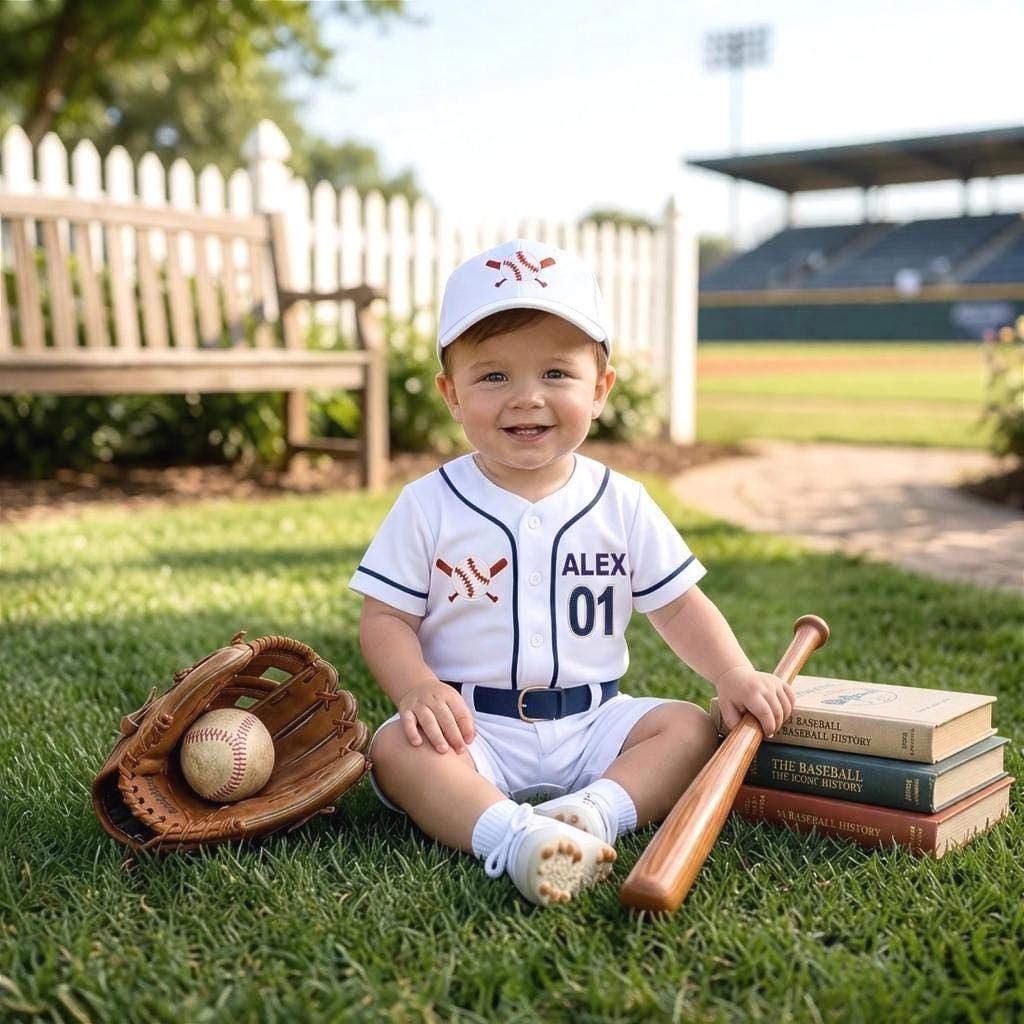 Custom Baseball Jersey Romper for Baby