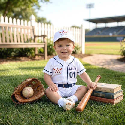 Custom Baseball Jersey Romper for Baby