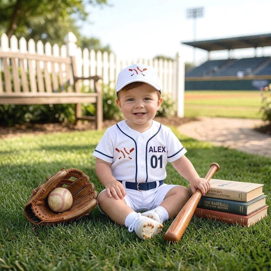 Custom Baseball Jersey Romper for Baby