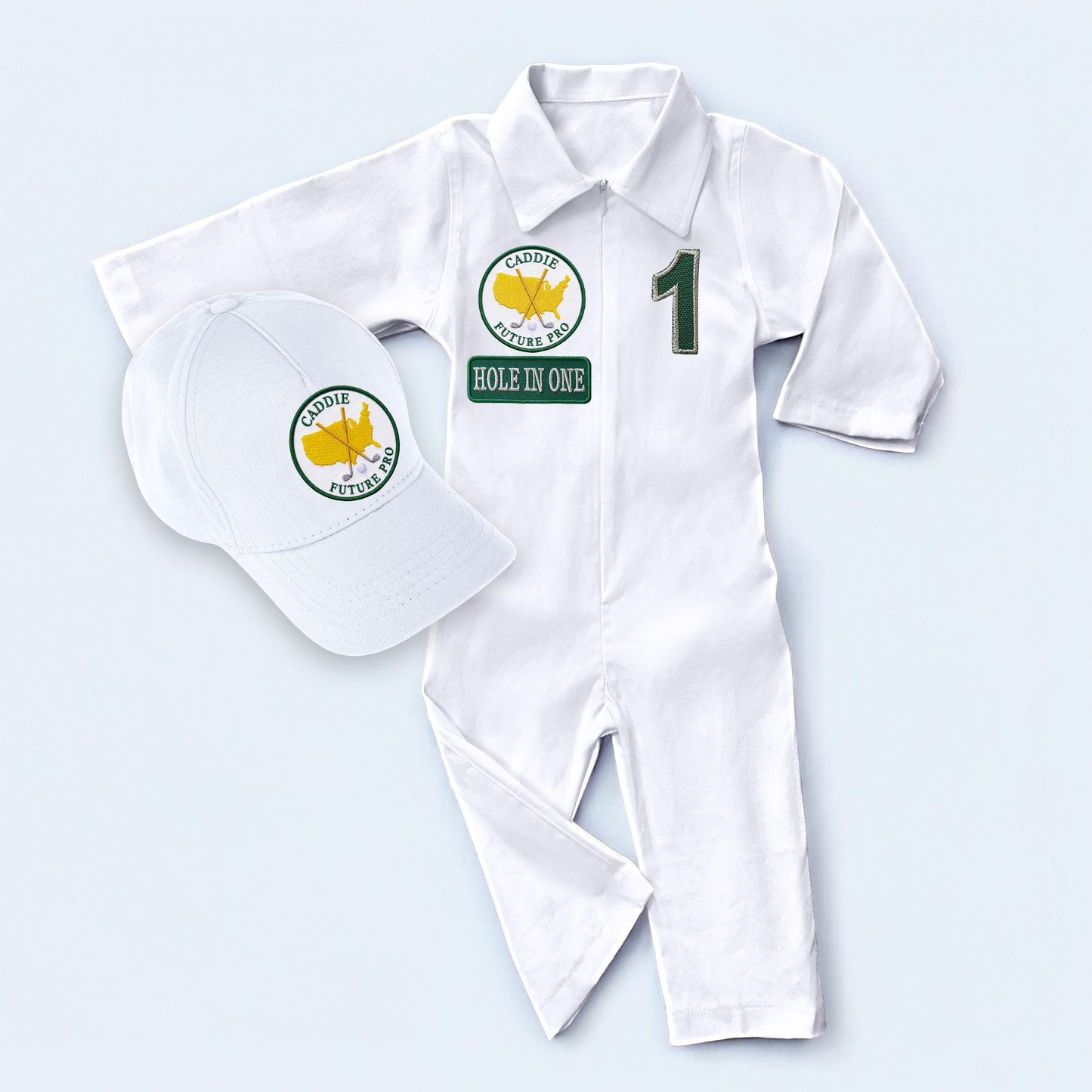 Matching Family Golf Caddie Jumpsuit Set — back view