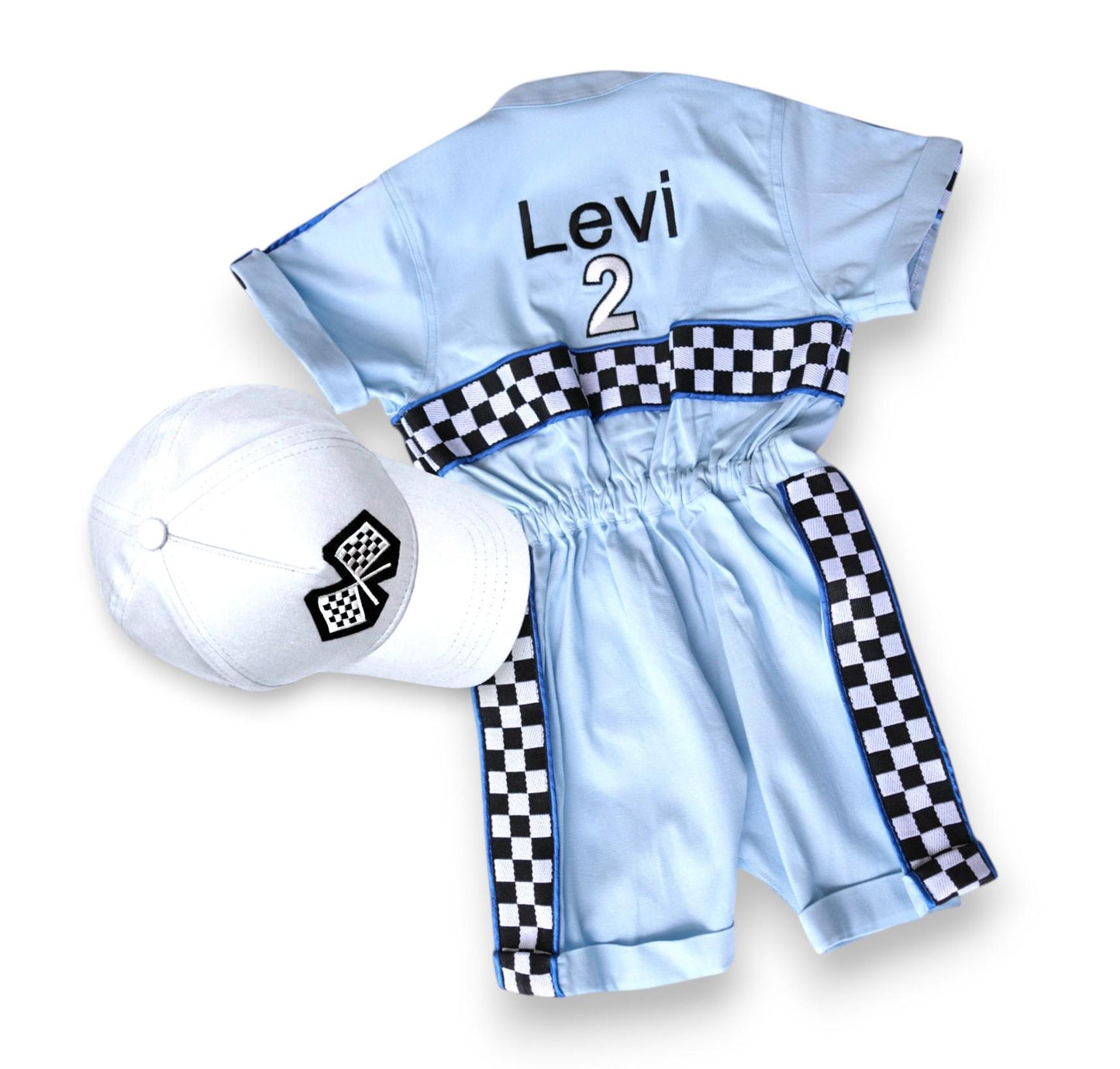 Family Racing Pit Crew Outfits — patch options
